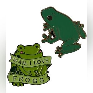 FROG PIN BUNDLE ENAMEL NEW